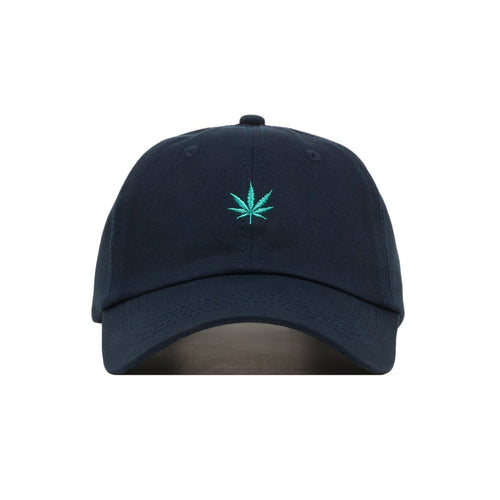 Embroidered Marijuana Weed Leafy Dad Hat - Baseball Cap / Baseball Hat