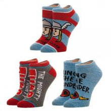 Load image into Gallery viewer, Marvel Thor Youth Ankle Socks 3 Pack